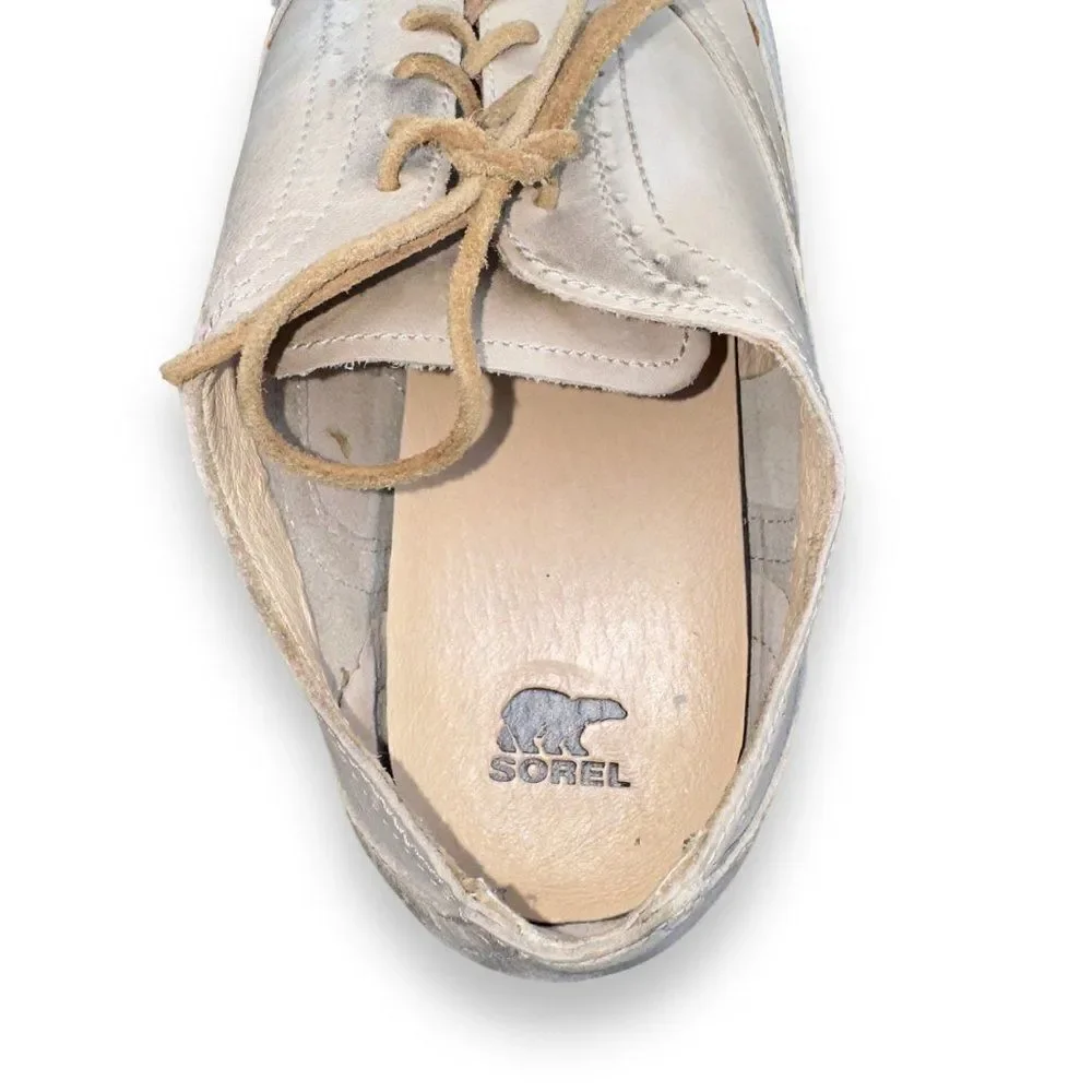 Sorel Madson Brogue‎ Wingtip Oxford Distressed Cream NM1808-160 Men's 11